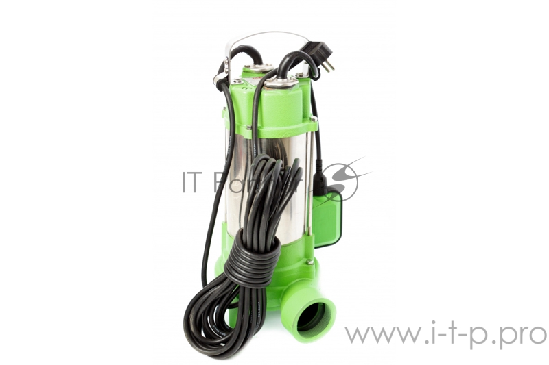 Насос дренажный RD-DP1100/35CI. 220В/50Гц 1100Вт 19куб.м/ч. напор-9,5м погружение в воду- до 8м тв. частицы- до 35мм корпус- н