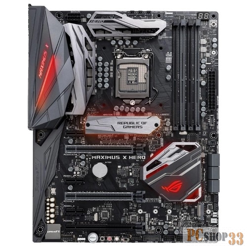 Материнская плата ASUS ROG MAXIMUS X HERO RTL {LGA1151, Z370, 4*DDR4 , HDMI+DP, SLI+CrossFireX, SATA3 + RAID, Audio, Gb LAN, USB 3.1*9, USB 2.0*6, ATX}