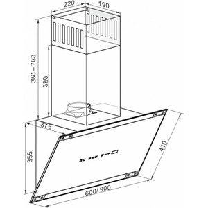 Вытяжка Kaiser AT 9445 AD Eco каминная