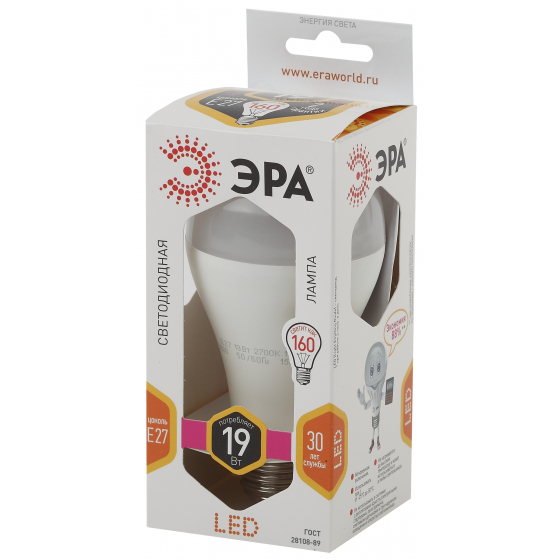 ЭРА Светодиодные лампы ЭРА Б0031703 Светодиодная лампа LED A65-19W-840-E27