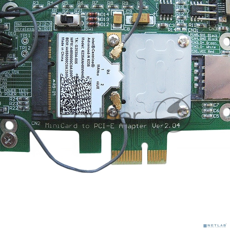 Удлинитель /адаптер/ для mini PCI-E контроллеров Half size то Full size