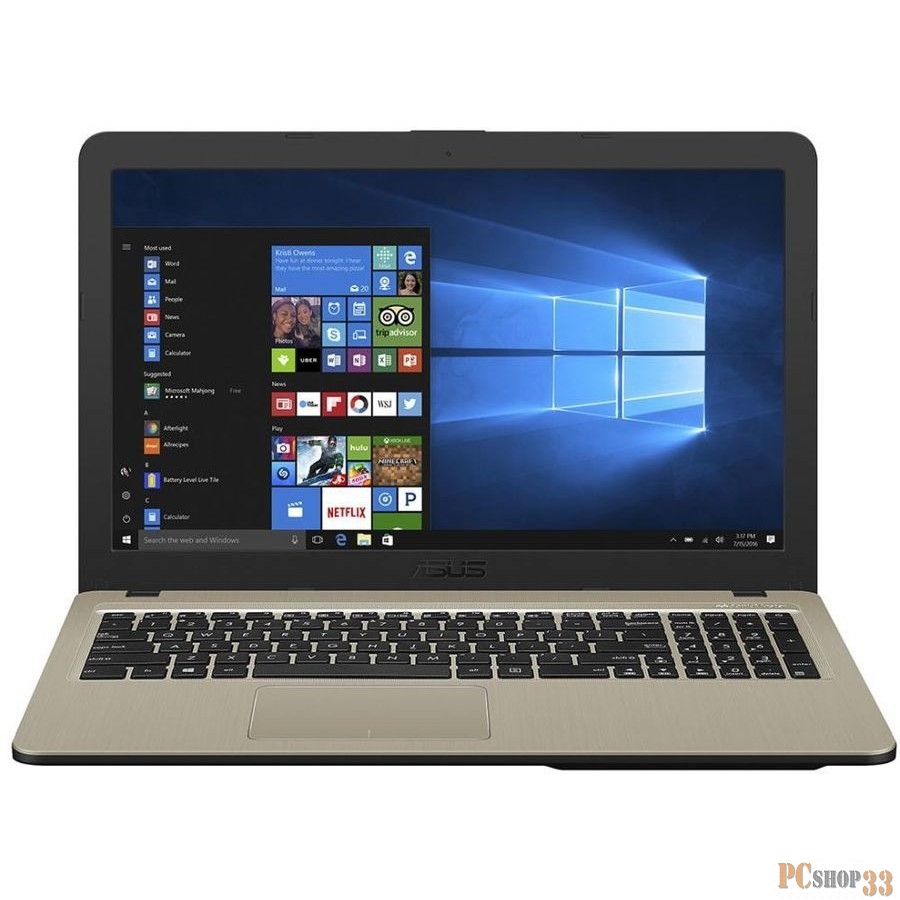 Ноутбук Asus VivoBook A540MA-GQ925T Celeron N4000/4Gb/SSD128Gb/Intel UHD Graphics 600/15.6/HD (1366x768)/Windows 10/black/WiFi/BT/Cam
