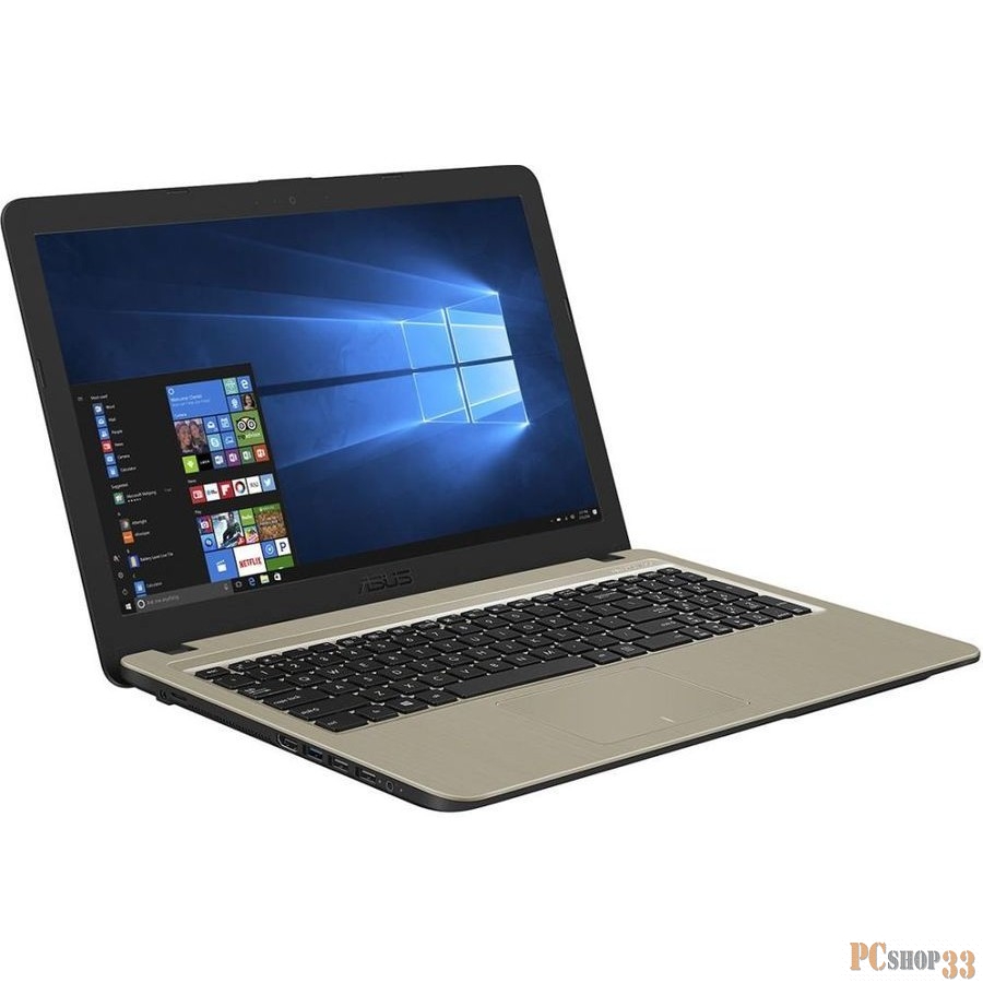 Ноутбук Asus VivoBook A540MA-GQ925T Celeron N4000/4Gb/SSD128Gb/Intel UHD Graphics 600/15.6/HD (1366x768)/Windows 10/black/WiFi/BT/Cam