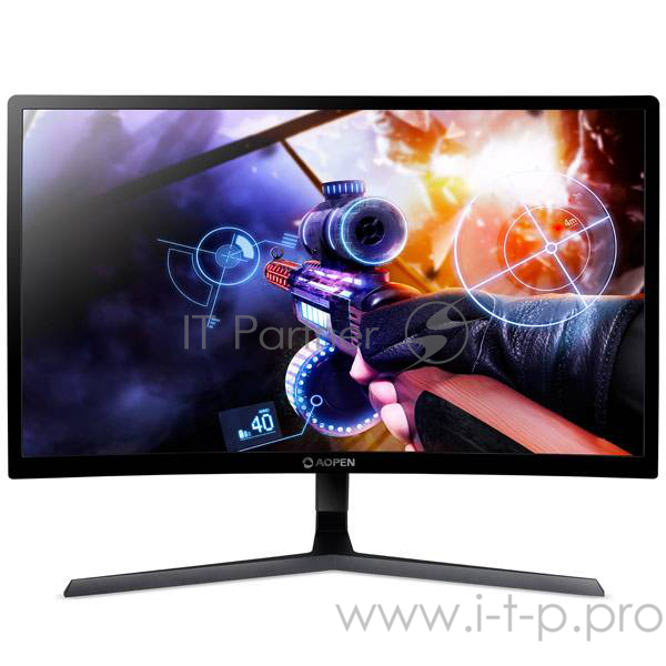 МОНИТОР 23.6 Aopen 24HC1QR Black Сurved (LED, Wide, 1920x1080, 144Hz, 4ms, 178°/178°, 250 cd/m, 100,000,000:1, +DVI, +D