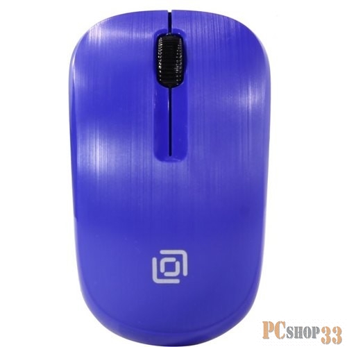 Мышь Oklick 525MW синий оптическая (1000dpi) беспроводная USB (2but)
