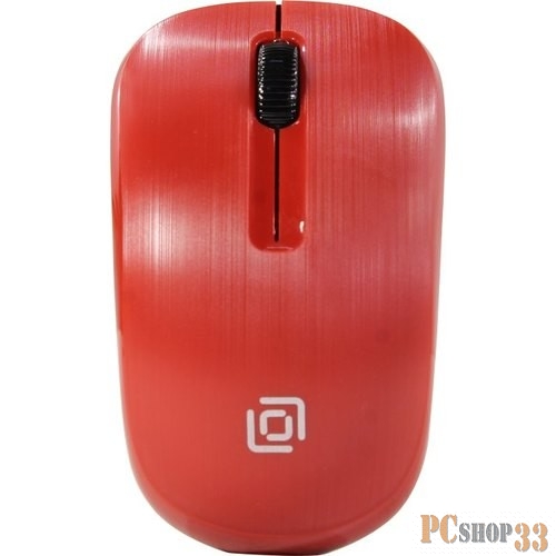 Мышь беспроводная Oklick 525MW красный