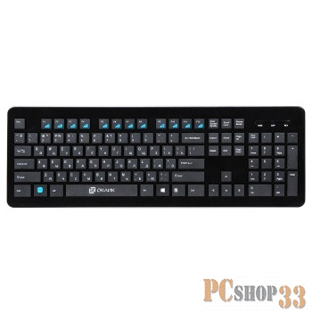 Клавиатура беспроводная Oklick 870S черный USB slim Multimedia