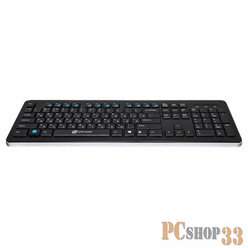 Клавиатура беспроводная Oklick 870S черный USB slim Multimedia