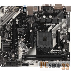 Материнская плата ASRock AMD A320 SAM4 MATX A320M-HDV R4.0 OEM