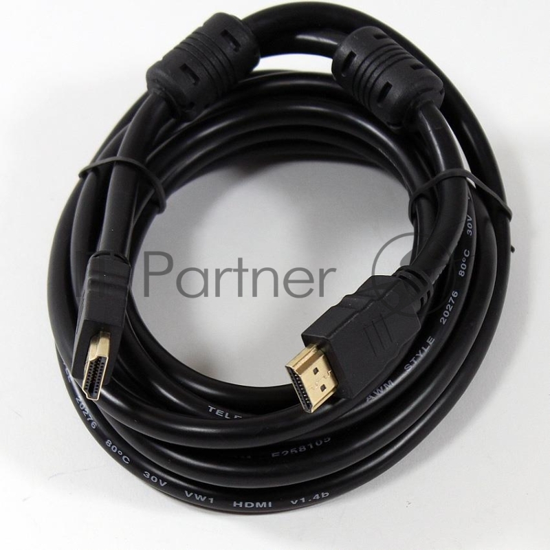 Кабель Telecom Кабель (CG511D-3M) HDMI to HDMI (19M -19M) ver.1.4b, 2 фильтра, 3м, с позолоченными контактами