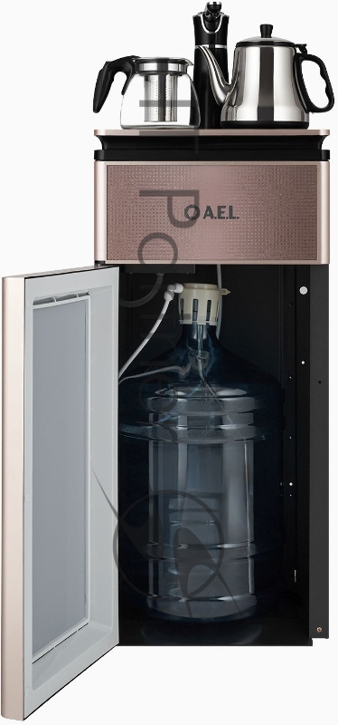 Кулер напольный с чайным столиком AEL Тиабар LD-AEL-51а gold