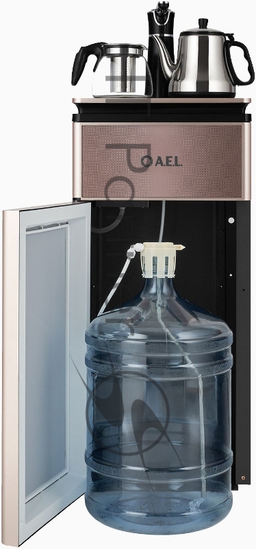 Кулер напольный с чайным столиком AEL Тиабар LD-AEL-51а gold