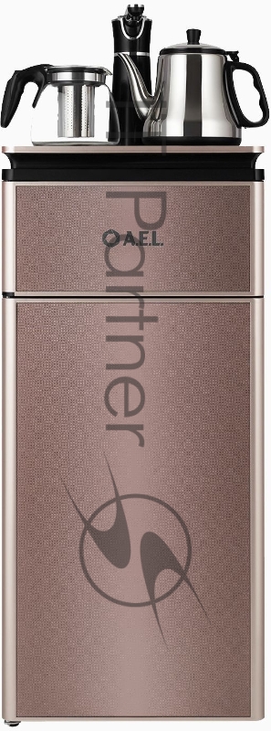 Кулер напольный с чайным столиком AEL Тиабар LD-AEL-51а gold