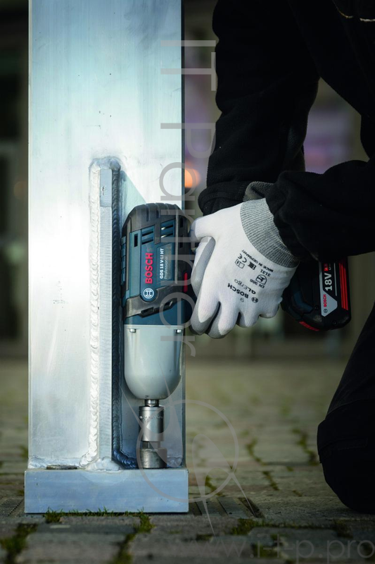 Дрель, Шуруповерт Bosch GDS 18 V-LI HT 2 x 5,0 AH L-Boxx UNI гайковёрт аккумуляторный ударный 06019B130A { 18 В, 650Нм, 1900 об/мин }