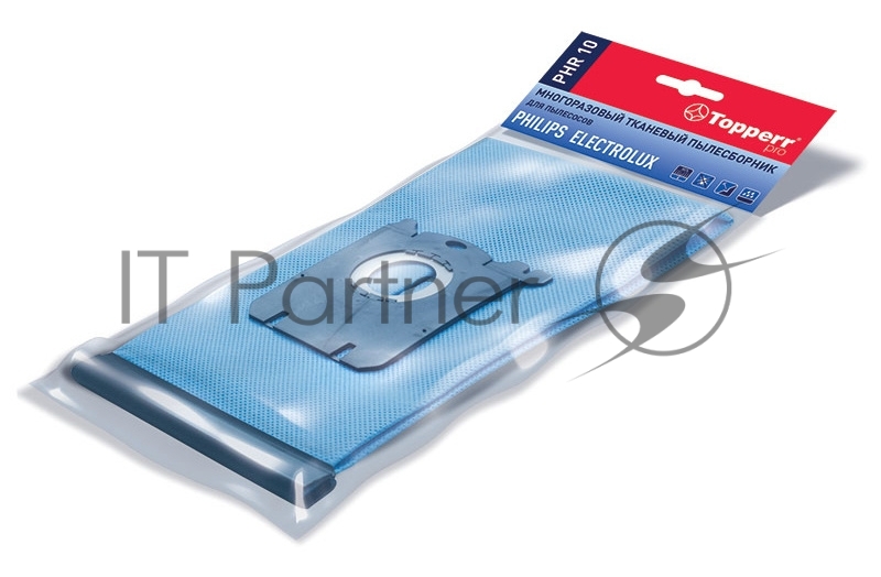 Пылесборник многоразовый 1492 PHR10 Topperr для пылесоса PHILIPS 1 шт. в уп.