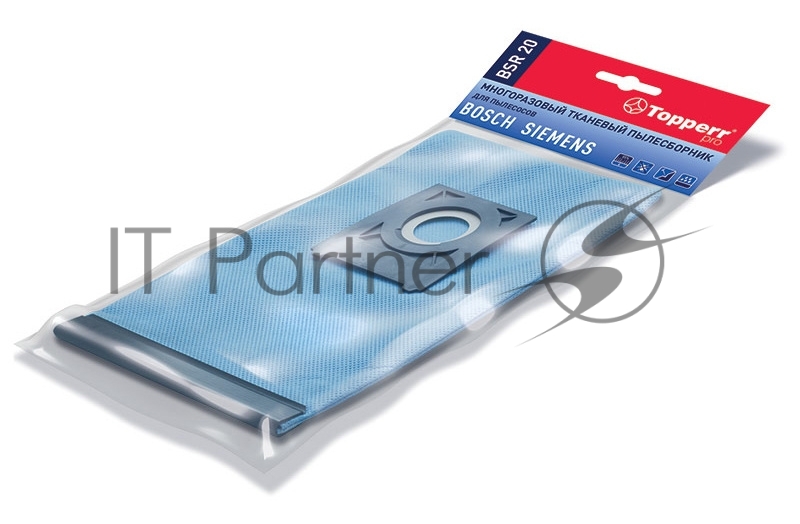 Пылесборник многоразовый 1493 BSR20 Topperr для пылесоса BOSCH 1 шт. в уп.