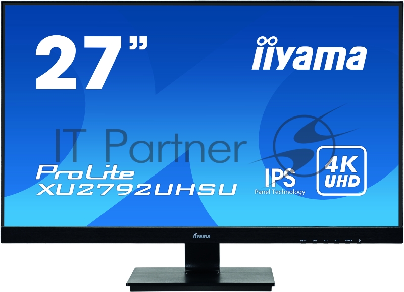 Монитор Iiyama 27 XU2792UHSU-B1 черный IPS LED 16:9 DVI HDMI M/M матовая 300cd 178гр/178гр 3840x2160 DisplayPort QHD USB 4.6кг