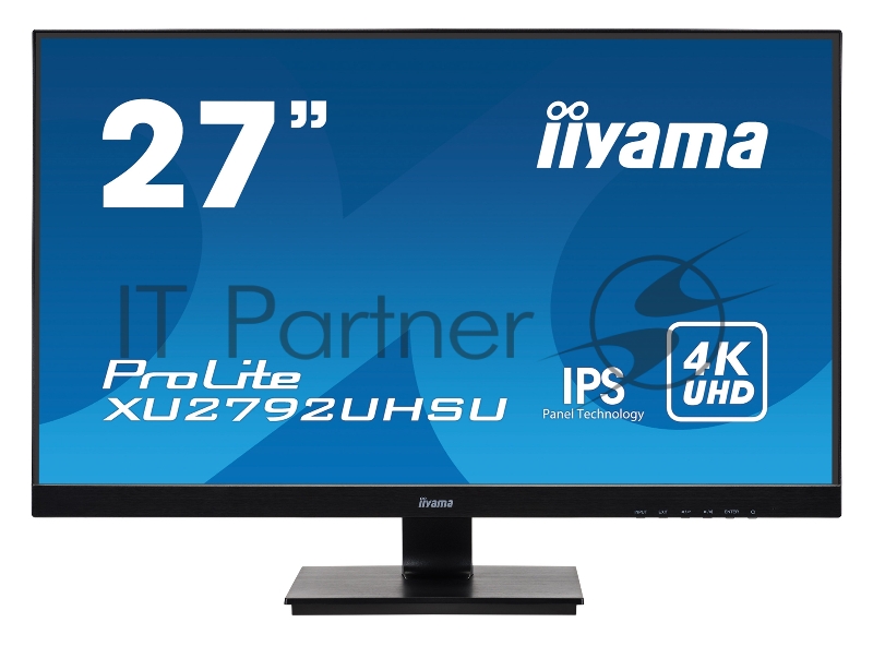 Монитор Iiyama 27 XU2792UHSU-B1 черный IPS LED 16:9 DVI HDMI M/M матовая 300cd 178гр/178гр 3840x2160 DisplayPort QHD USB 4.6кг