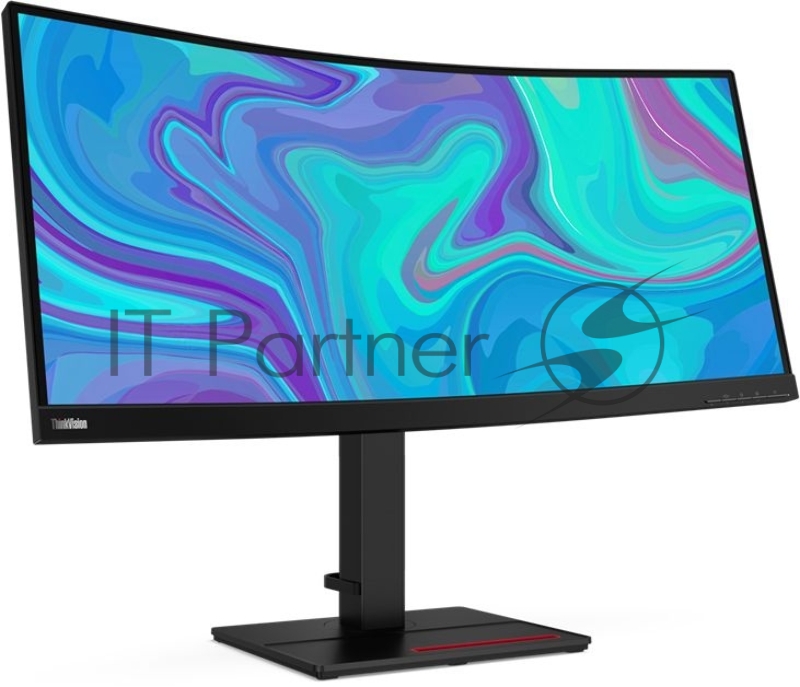 Монитор Lenovo 34 ThinkVision T34w-20 черный IPS 4ms 21:9 HDMI HAS Pivot 350cd 178гр/178гр 3440x1440 DisplayPort WQHD USB 9.91кг