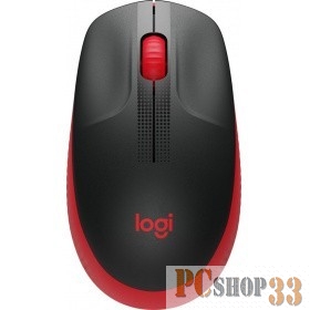 Мышь LOGITECH M190 Full-size wireless mouse - RED - 2.4GHZ - EMEA - M190