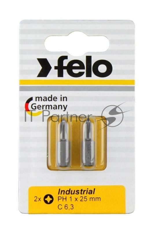 Бита крестовая Felo PH 1X25, серия Industrial, 02201036