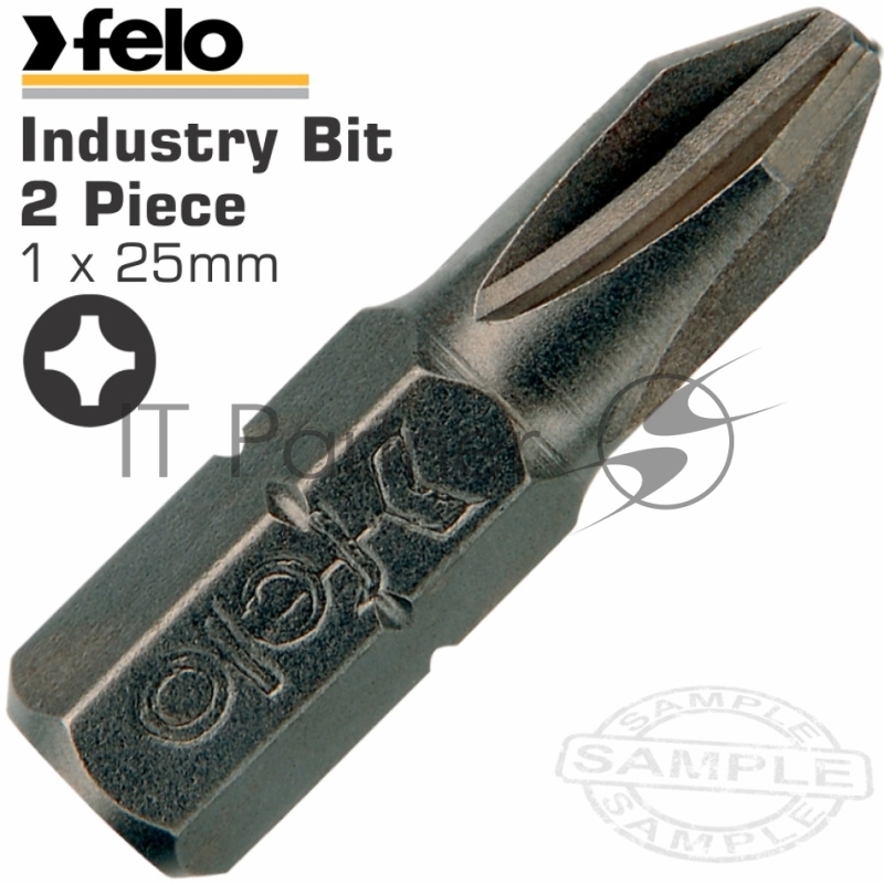 Бита крестовая Felo PZ 1X25, серия Industrial, 02101036