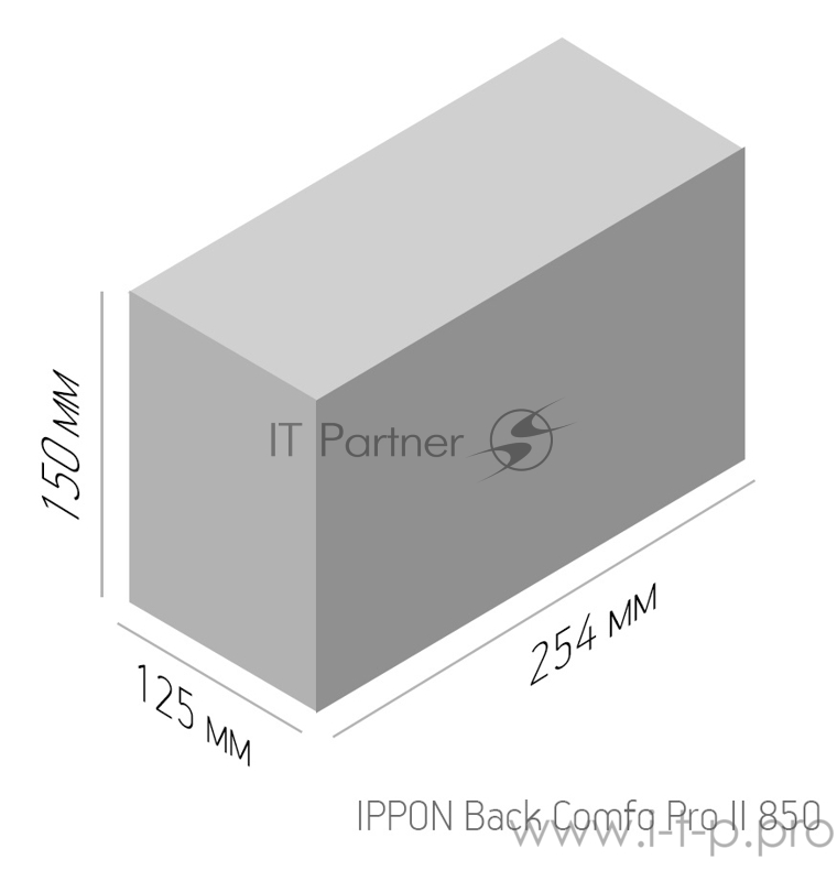 Источник бесперебойного питания Ippon Back Comfo Pro II 850 480Вт 850ВА