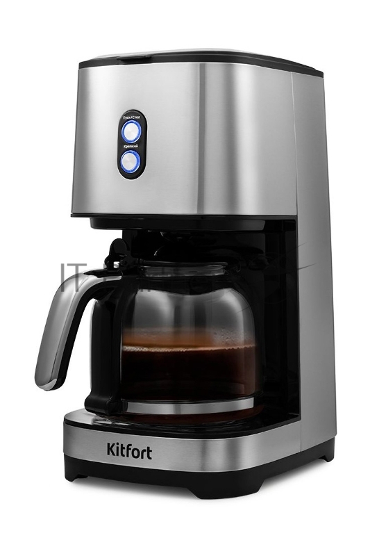 Кофеварка капельная Kitfort KT-750 900Вт черный/серебристый