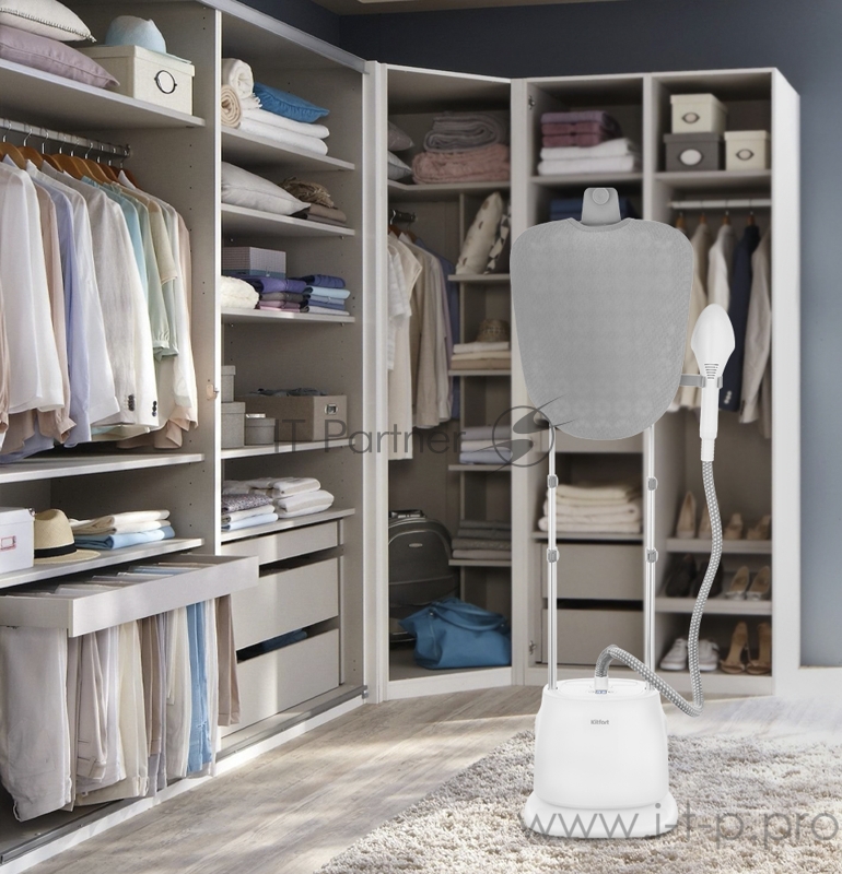 Отпариватель напольный Kitfort КТ-975 1580Вт белый