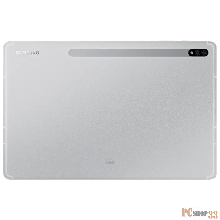 Планшет Samsung Galaxy Tab S7+ SM-T975 Snapdragon 865 Plus (3.1) 8C/RAM6Gb/ROM128Gb 12.4 Super AMOLED 2800x1752/3G/4G/Android 10.0/серебристый/13Mpi