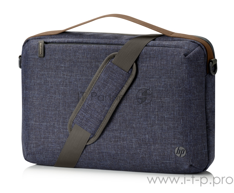 Сумка для ноутбука 15 HP RENEW Topload синий/коричневый пластик (1A218AA)