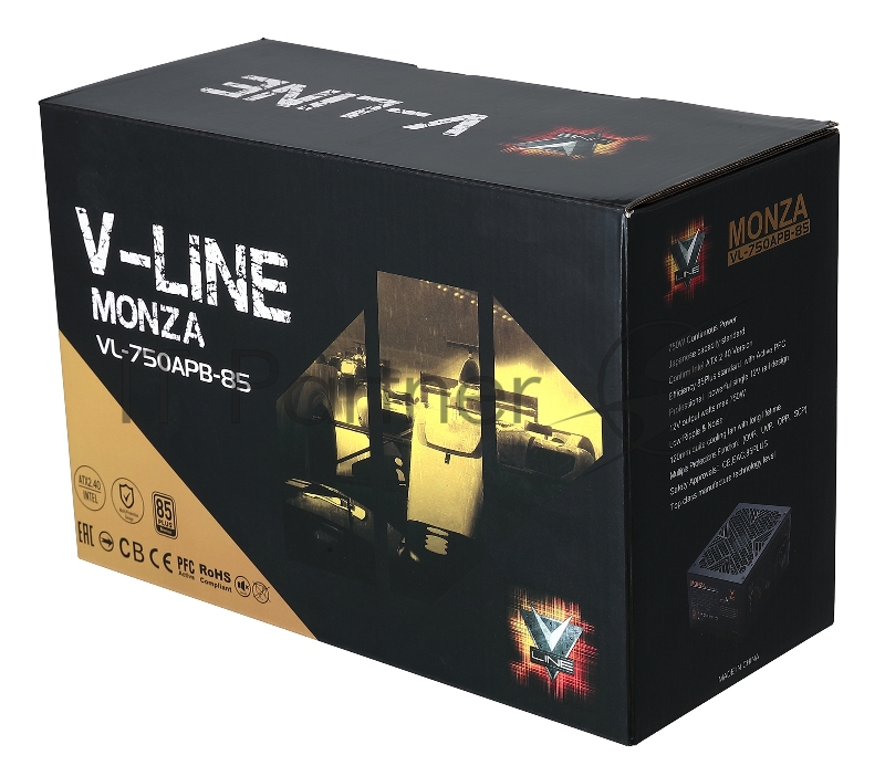 Блок питания Formula ATX 750W MONZA VL-750APB-85 80+ bronze (24+4+4pin) APFC 120mm fan 7xSATA RTL