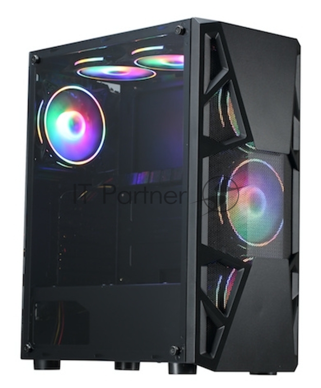 Корпус Formula CL-3303B RGB черный без БП ATX 6x120mm 2xUSB2.0 1xUSB3.0 audio bott PSU