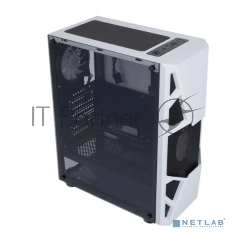 Корпус Formula CL-3303W RGB белый без БП ATX 6x120mm 2xUSB2.0 1xUSB3.0 audio bott PSU