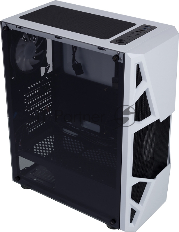 Корпус Formula CL-3303W RGB белый без БП ATX 6x120mm 2xUSB2.0 1xUSB3.0 audio bott PSU