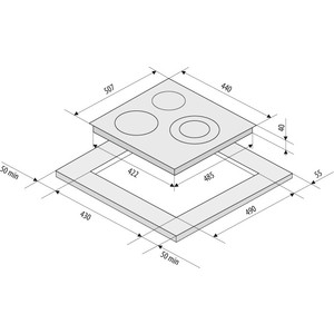 Электрическая варочная поверхность KRONA DELIZIA 45 BL