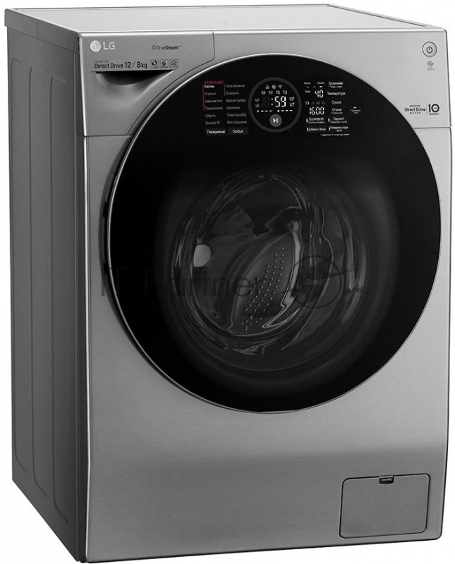 Стиральная машина с сушкой LG FH6G1BCH6N серебристая