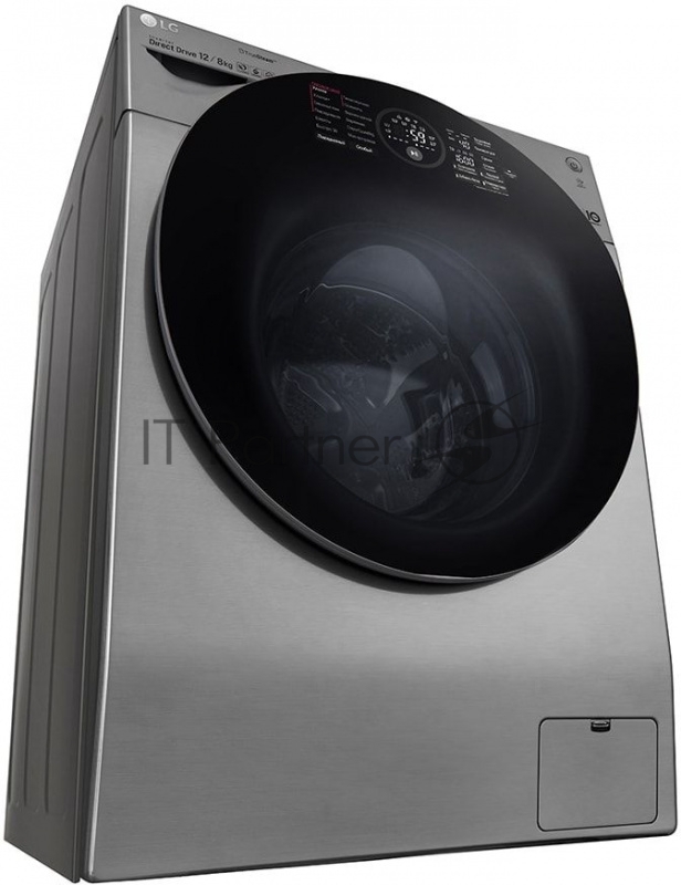 Стиральная машина с сушкой LG FH6G1BCH6N серебристая