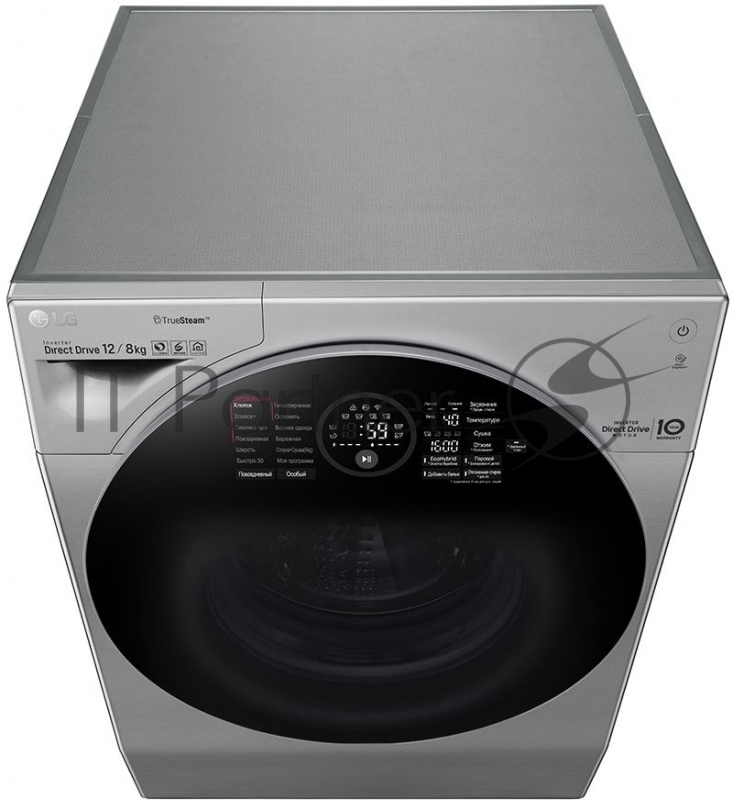 Стиральная машина с сушкой LG FH6G1BCH6N серебристая
