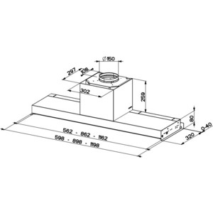 Вытяжка встраиваемая Faber In-Nova Premium X A60 нержавеющая сталь управление: кнопочное (1 мотор)