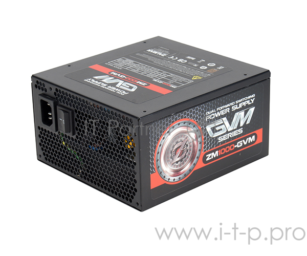 Блок питания Zalman GV ZM1000-GVM 1000W, ATX12V v2.3, APFC, 14cm Fan, 80+ Bronze, Ret
