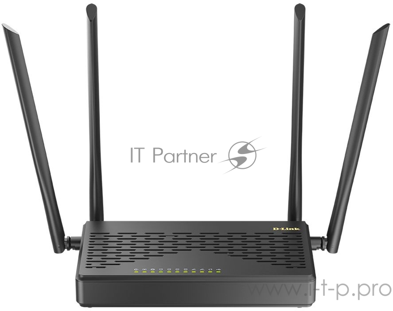 Роутер беспроводной D-Link DIR-825 (DIR-825/GFRU/R3A) AC1200 10/100/1000BASE-TX/4G черный