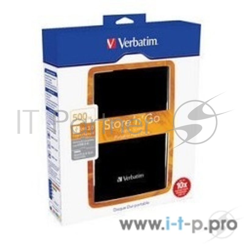 Внешний жесткий диск Verbatim Portable HDD 500Gb Store'n'Go USB3.0, 2.5