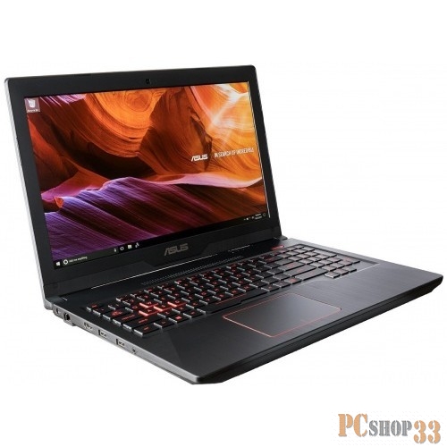 Ноутбук ASUS FX530VD-E4235T (Core i5 7300HQ-2.50ГГц, 8ГБ, 256ГБ SSD, GFGTX1050, LAN, WiFi, BT, WebCam, 15.6 1920x1080, W10 H), черный