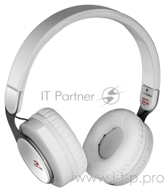 Гарнитура Redragon Sky W белый, Bluetooth (3,5-мм джек, Micro-USB,10часов)