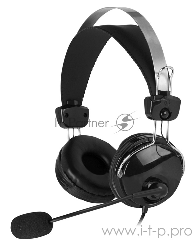 Наушники с микрофоном A4 HU-7P черный 2м накладные USB оголовье