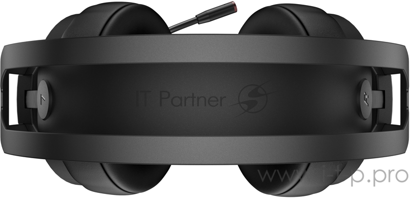 Наушники с микрофоном HP X1000 черный накладные Radio оголовье (7HC43AA)