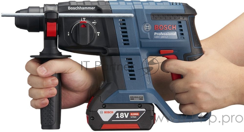 Перфоратор Bosch GBH 180-LI BL Set патрон:SDS-plus уд.:2Дж аккум. (кейс в комплекте)