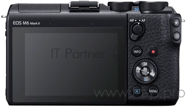 Фотоаппарат Canon EOS M6 Mark II черный 32.5Mpix 3 1080p WiFi LP-E17 (без объектива)