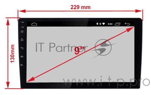 Автомагнитола Incar DTA-7709U 2DIN 4x55Вт